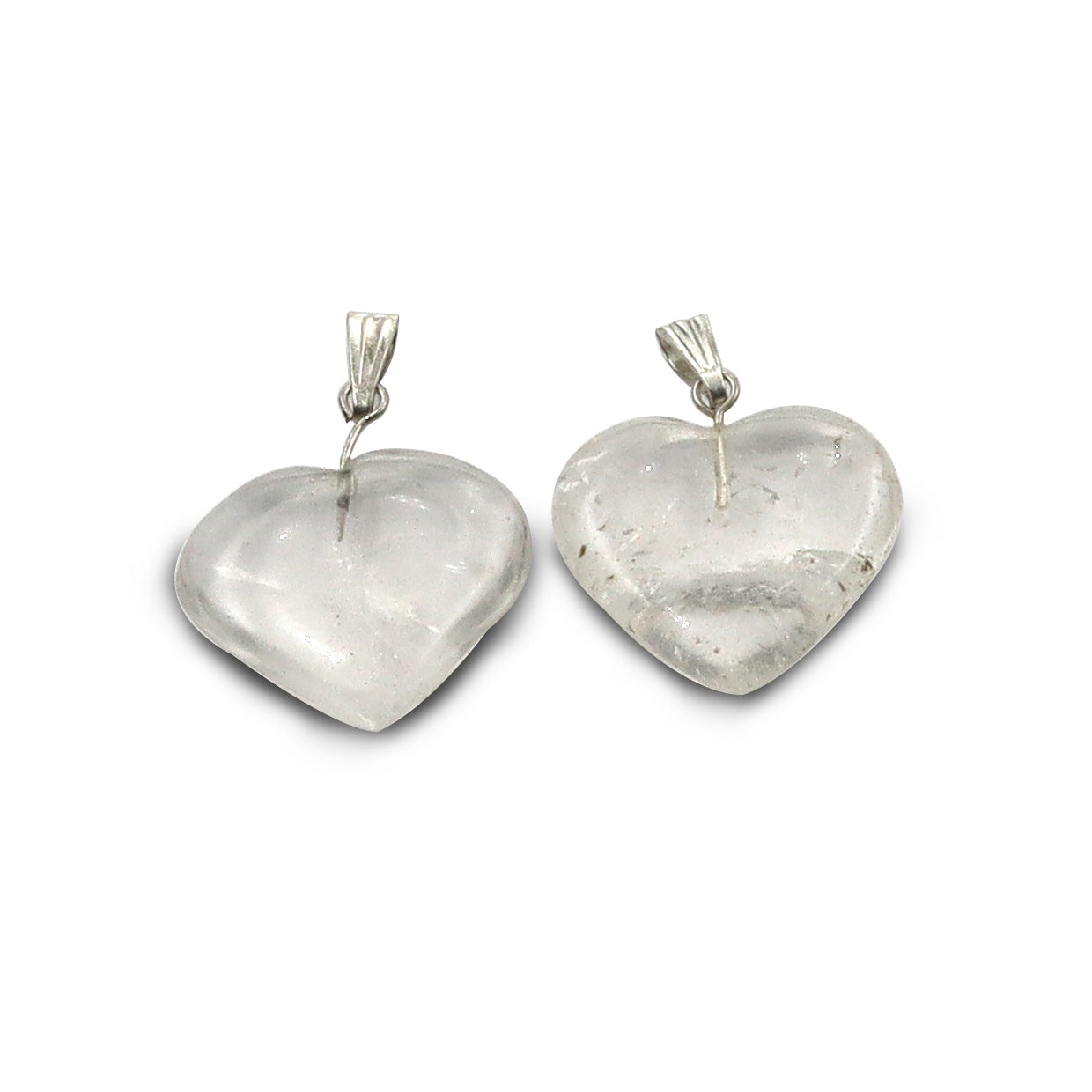 Clear Quartz Heart Pendant