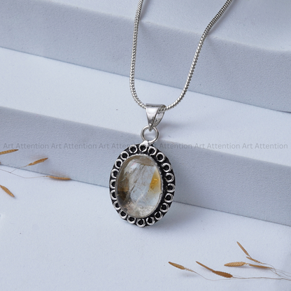 Citrine Oval Pendant
