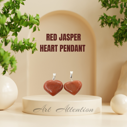 Red Jasper Heart Pendant