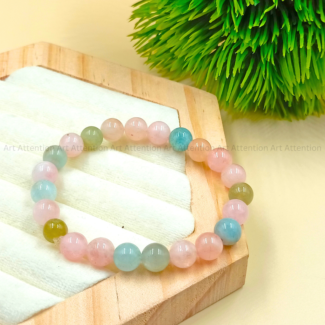 Morganite Crystal Bracelet