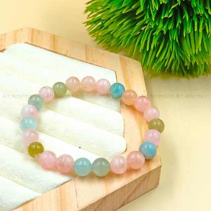 Morganite Crystal Bracelet
