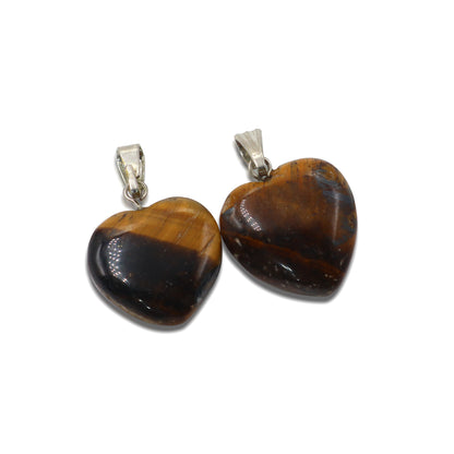 Tiger Eye Heart Pendant