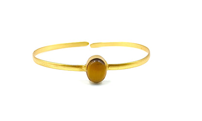 Tiger Eye 18K Gold Plated Kada