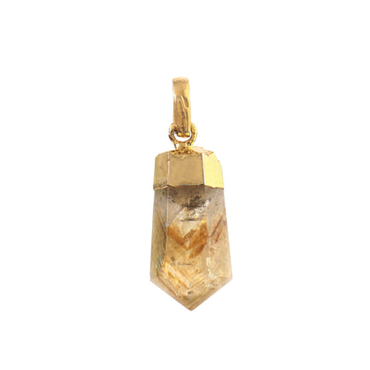 Citrine Pencil Pendant