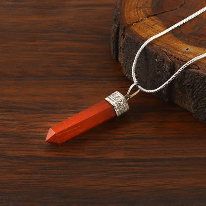 Red Jasper Pencil Pendant
