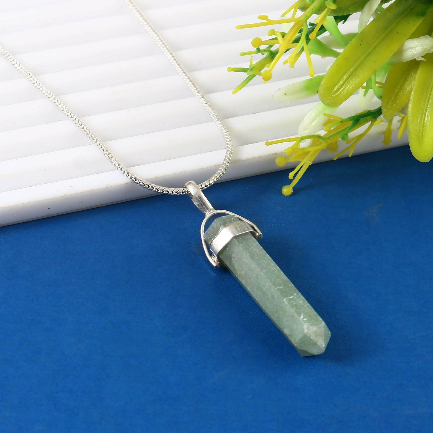Green Aventurine Pencil Pendant