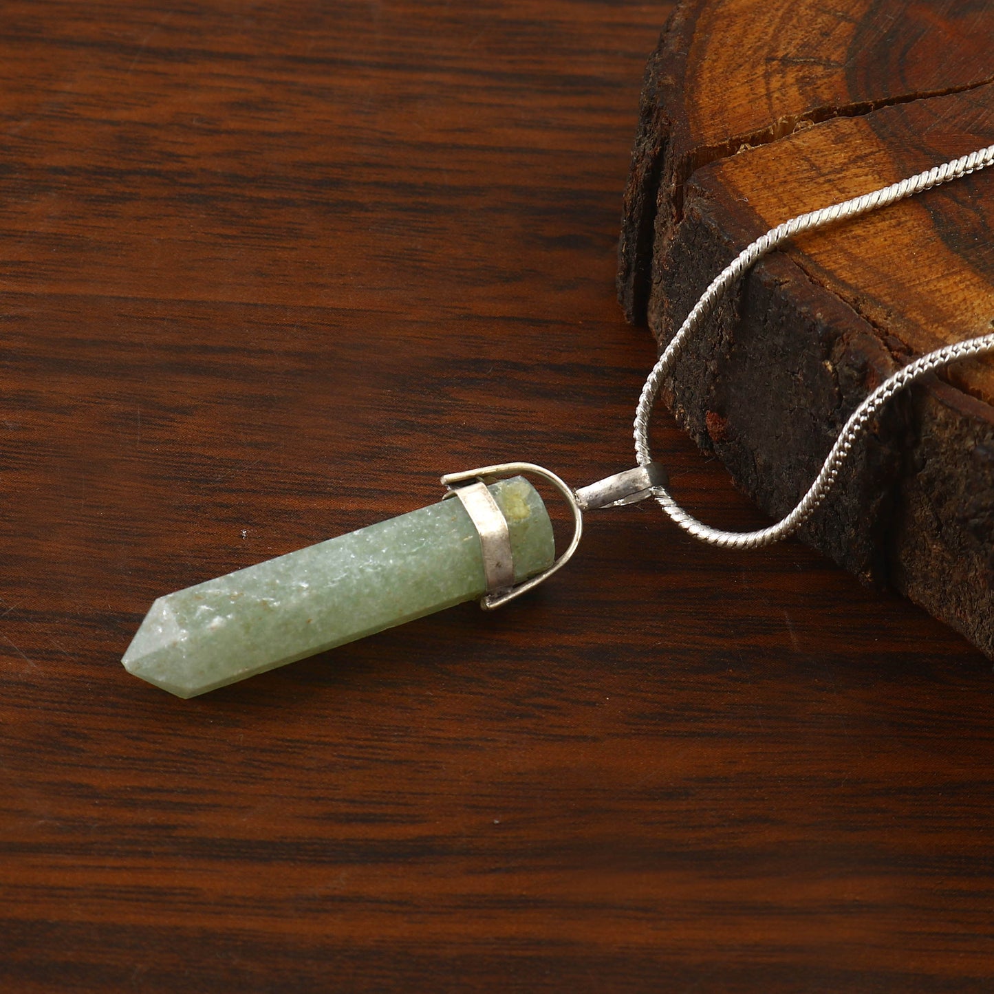 Green Aventurine Pencil Pendant