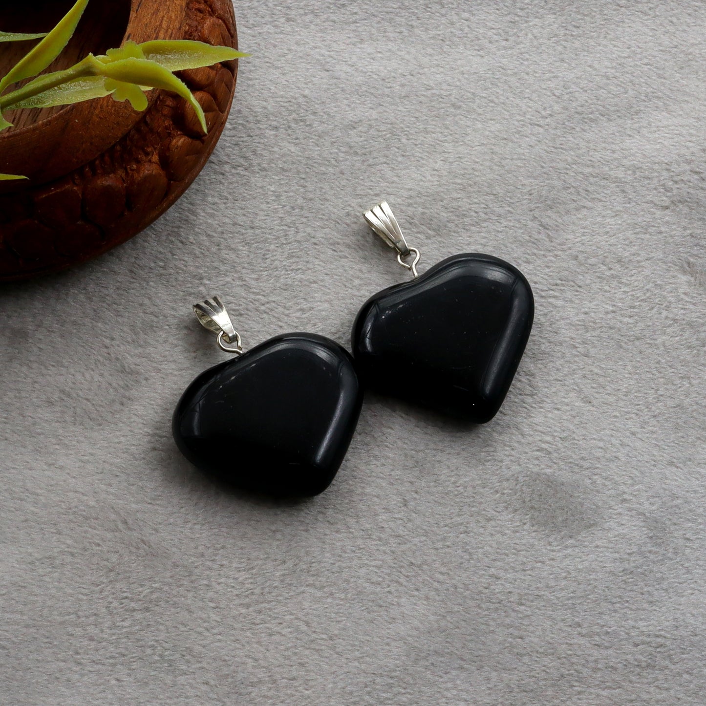 Black Touramline Heart Pendant