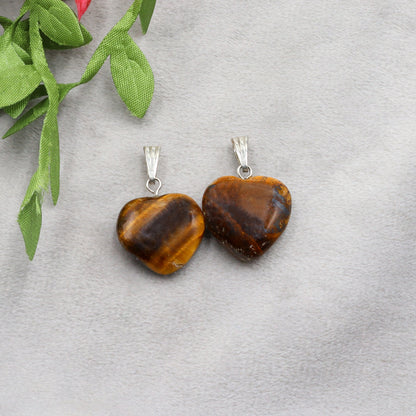Tiger Eye Heart Pendant