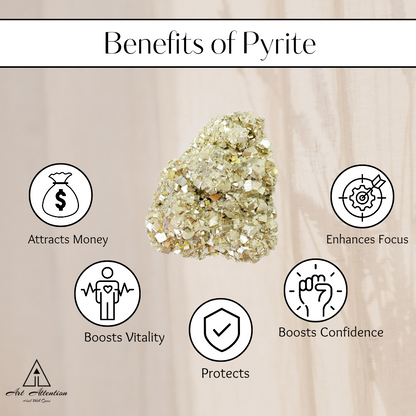Pyrite Diamond Adjustable Ring