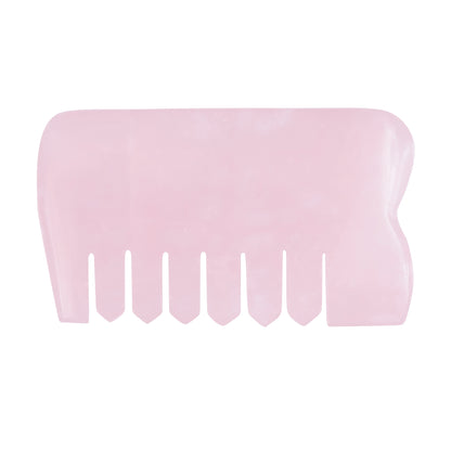 Rose Quartz Crystal Comb