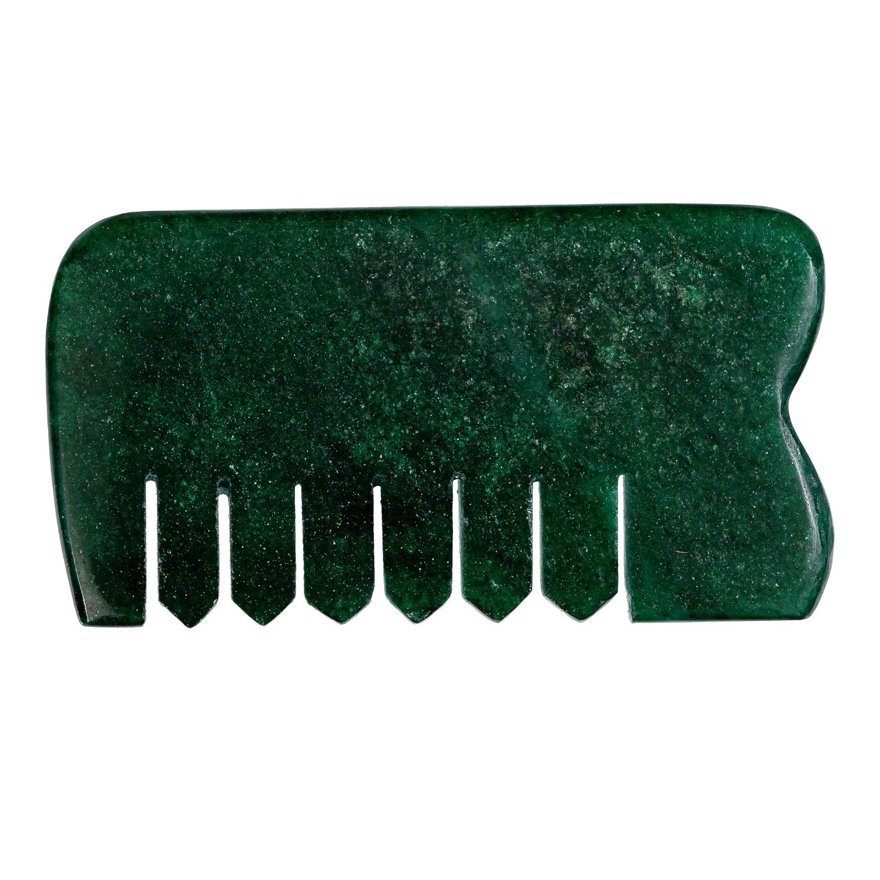 Green jade Crystal Comb