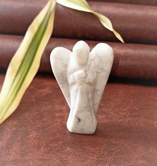 Howlite Crystal Angel