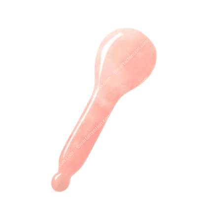 Acupressure Sculpting Spoon Rose Quartz Massage Stones